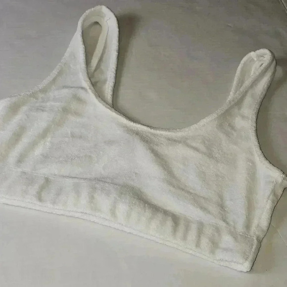 Zara Terry‎ Cloth White Crop Tank Top - Picture 8 of 11